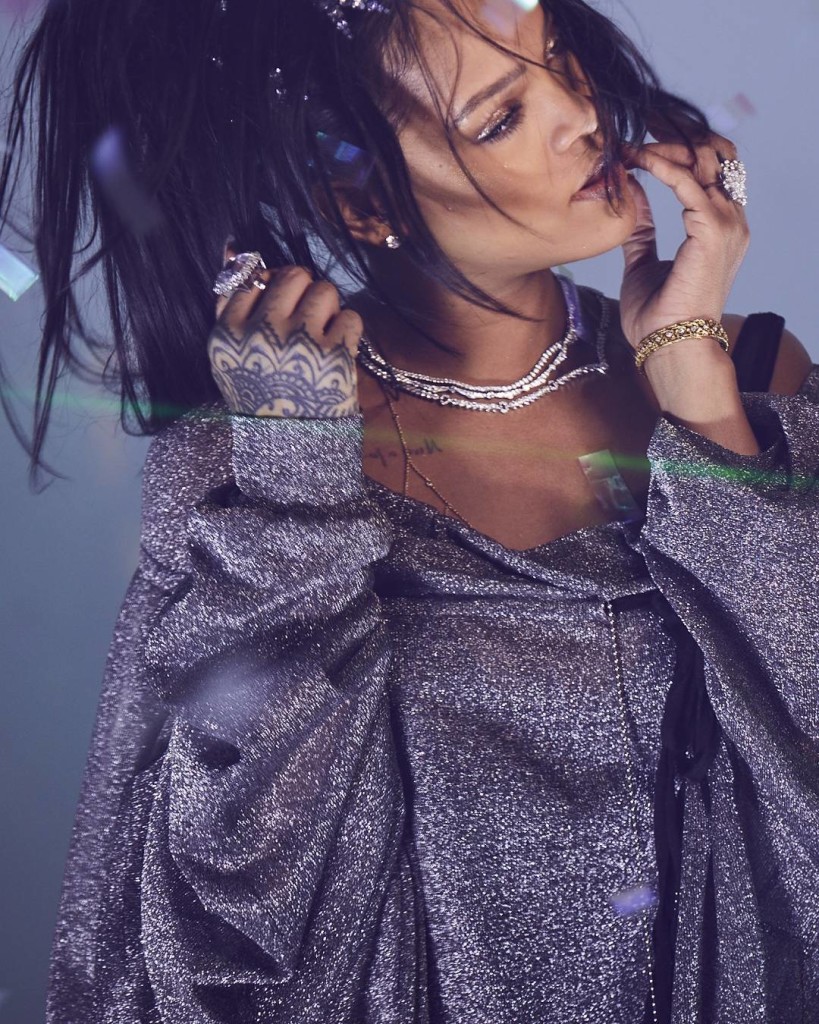PHOTO: Rihanna on video set Photo Credits: Rihanna's Instagram
