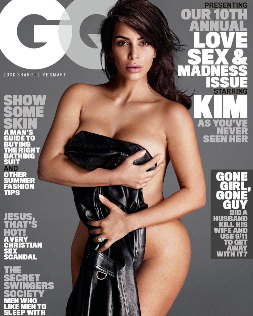 PHOTO: Kim Kardashian on GQ Cover. Photo Credits: GQ Instagram