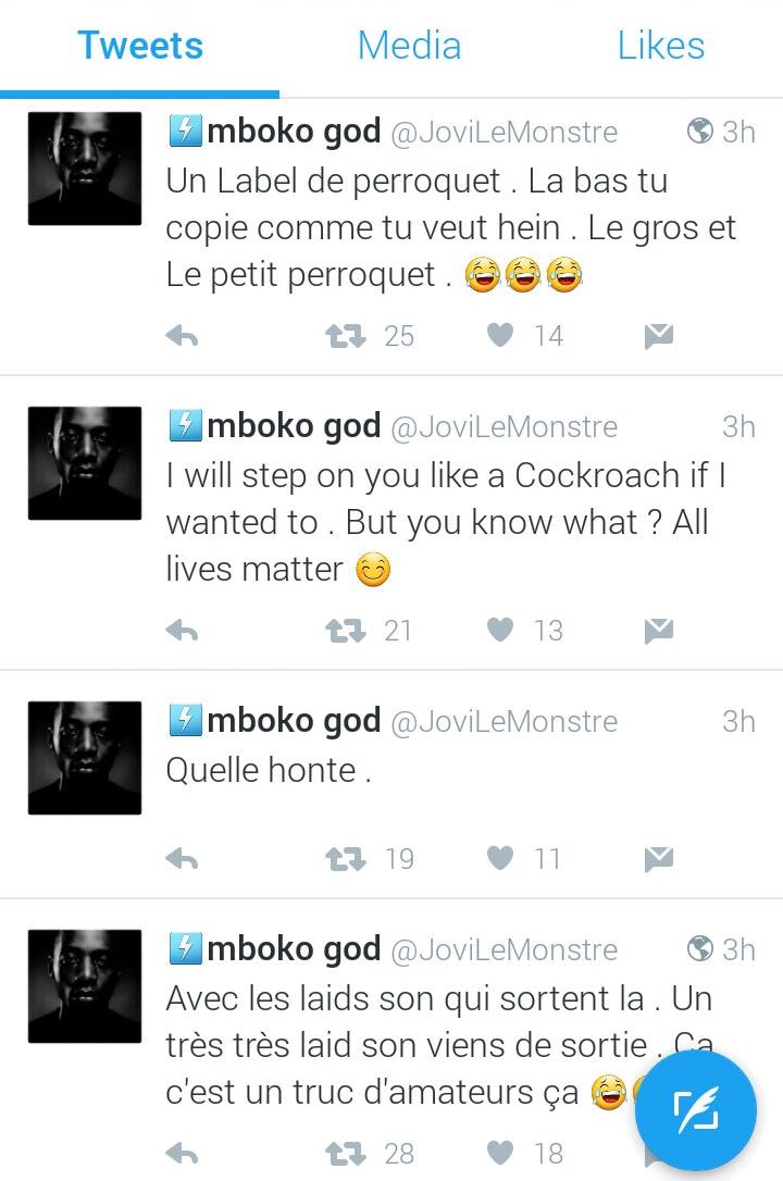 PHOTO: Screenshot of Jovi's twitter feed
