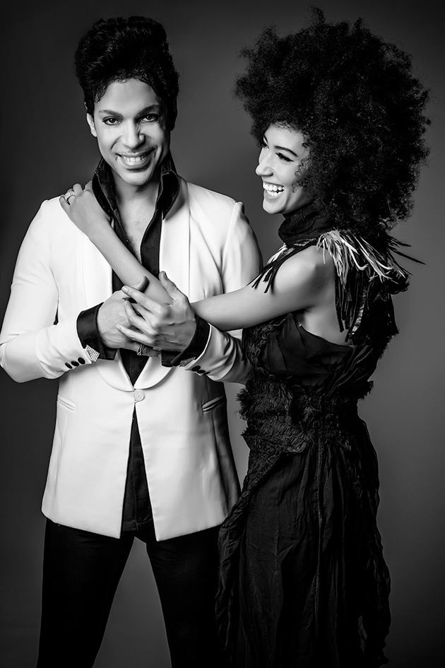 Andy Allo with Prince