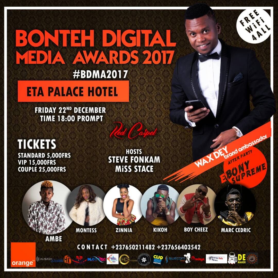 Bonteh Digital Media Awards 2017 Event Poster