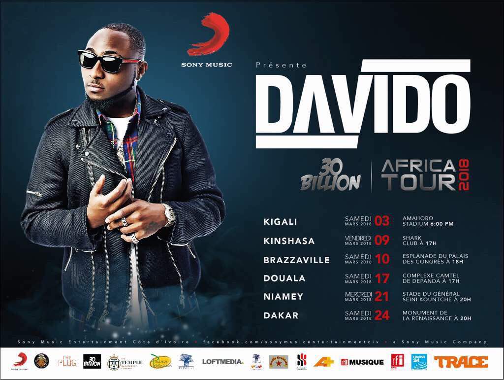Davido Cameroon billion dollar Tour