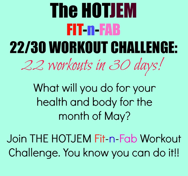 Workout Challenge Fit-n-Fab 22-30- 2014